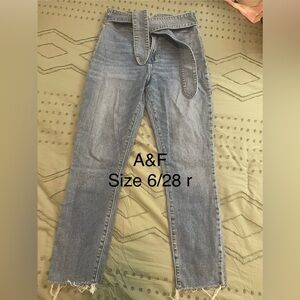 Abercrombie & Fitch Blue Straight Leg Jeans